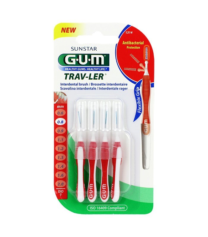 TRAV-LER MANCHE PAR 4 UNITES AVEC BROSSETTE 0, 8MM