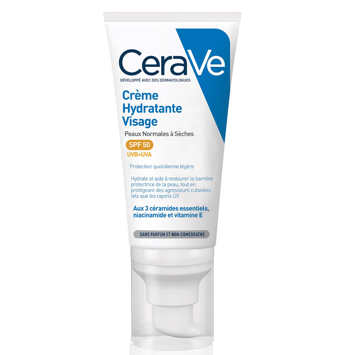 CRÈME HYDRATANTE VISAGE PEAUX NORMALES A SECHES SPF50 52ML