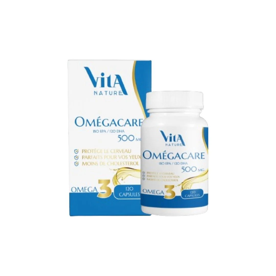 Vita Nature Omegacare 500mg 120 Capsules