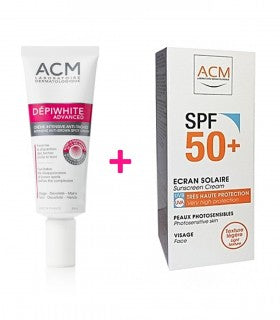 DEPIWHITE CRÈME DEPIGMENTANTE ADVANCED 40ML + ACM SPF 50+ ECRAN OFFERT
