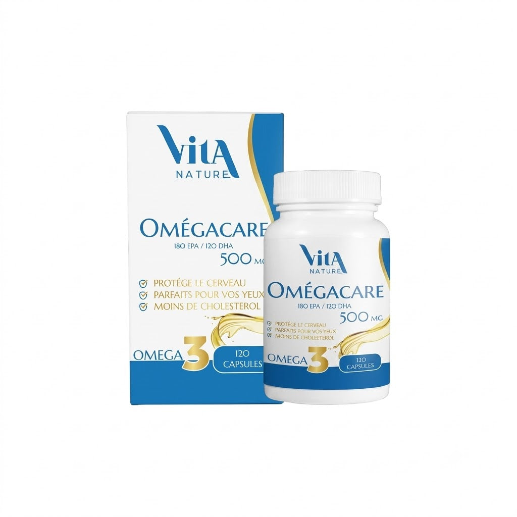 Vita Nature Omegacare 500mg 120 Capsules