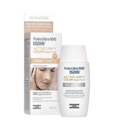 ISDIN FOTO ULTRA 100 ACTIVE UNIFY FUSION FLUID COLOR SPF 50